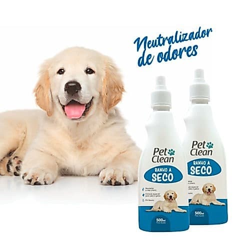 Banho a Seco Pet Clean 500ml - Limpeza Prática, Neutraliza Odor, Sem Enxágue