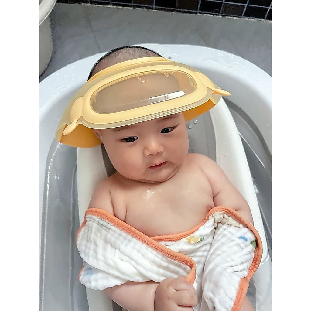 Touca de retenção de água para shampoo de bebê, touca à prova d'água para banho, shampoo para bebê, ferramenta útil, pro