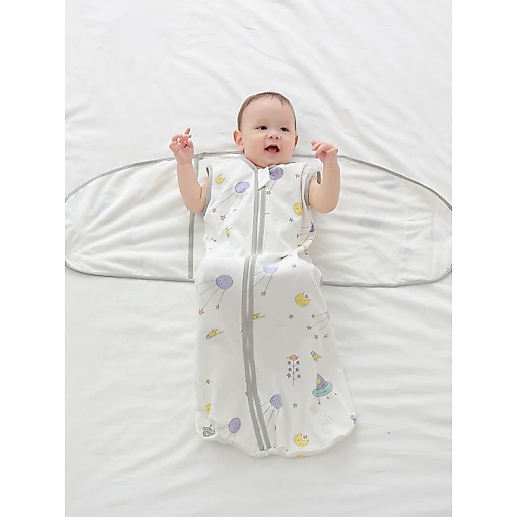 Bebê saco de dormir Swaddle Anti-choque quatro estações Universal recém-nascido puro algodão envoltório bebê dormir ferr