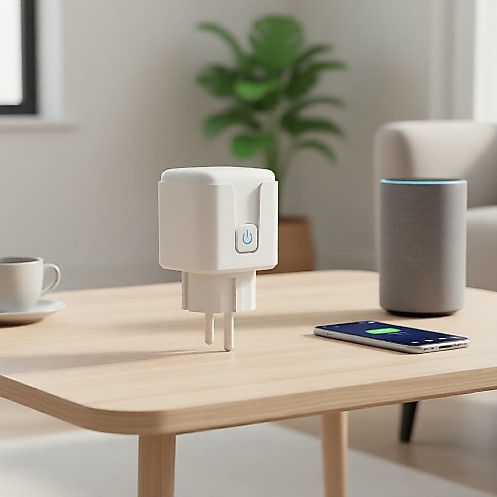 Tomada Inteligente 16A 20A da UE para Tuya, Tomada WiFi com Temporizador, Controle por Voz com Alexa e Google, RF 433MHz