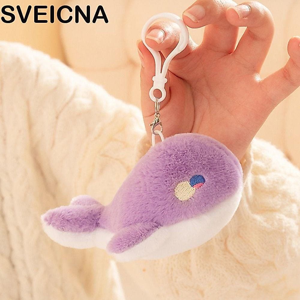 SVEICNA Baleia Boneca De Pelúcia , Decoração Fofa Macia Pingente Cavalo Chaveiro