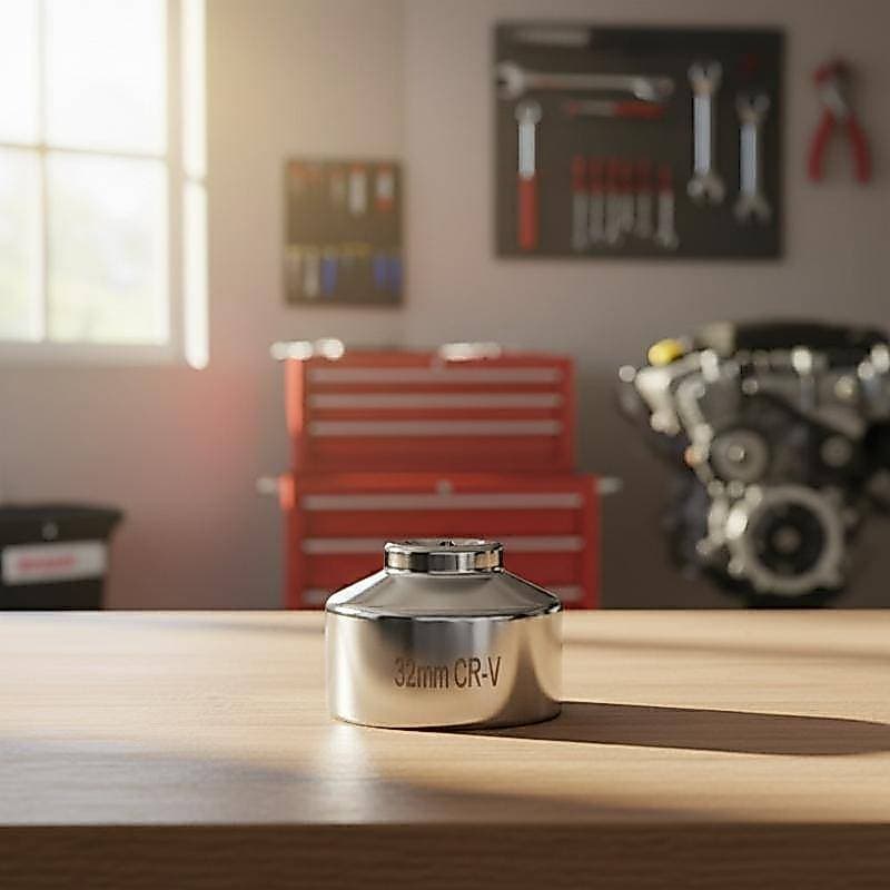 [Luckybaby-t] Ferramenta De Remoção De Tampa De Filtro De Óleo De Baixo Perfil 27 Mm Unidade Quadrada De 3 8 Polegadas P