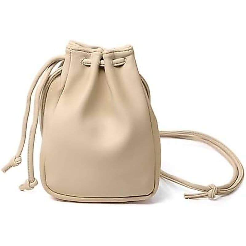 Mini Bolsa Crossbody , Pequena De Couro PU Para Mulheres , Com Cordão Passeios Diários (Preta)