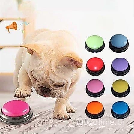Botão de plástico para treinamento/comunicação/gravação de cães.