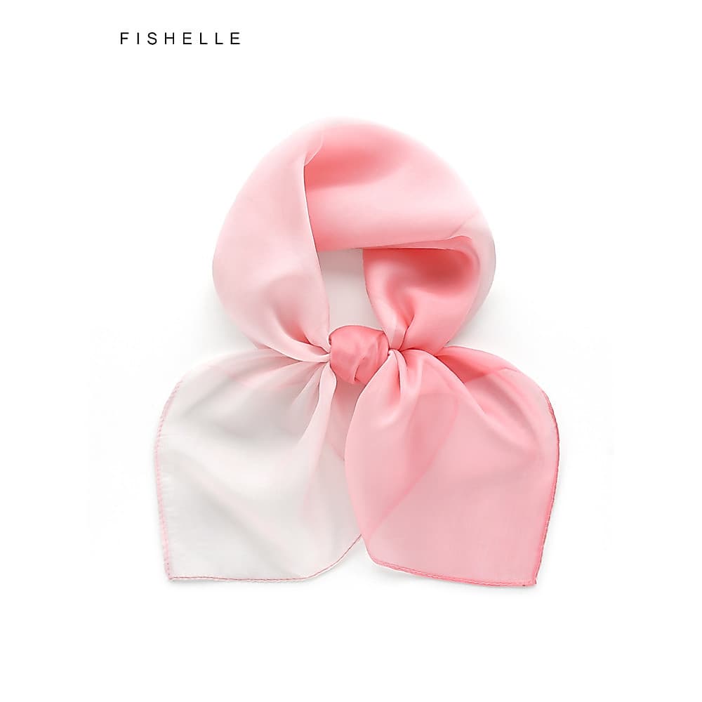 Estilo chinês elegante lenço de seda rosa primavera outono amoreira seda pequeno lenço quadrado transparente gaze caixa