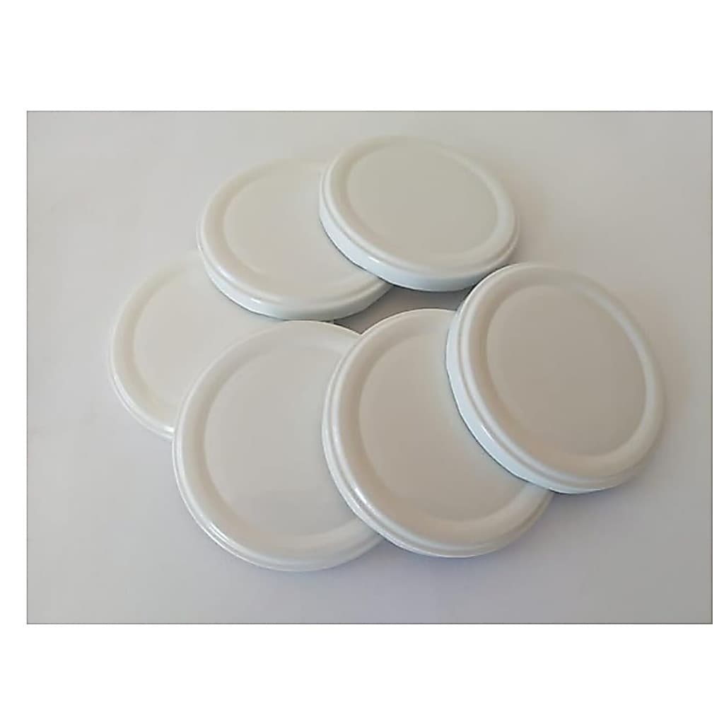 Tampa Para Vidro De Conserva Branca - Garra 74mm - 200 Unidades