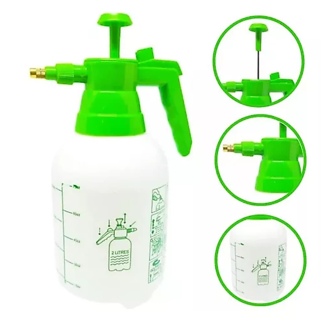 Pulverizador Manual Borrifador Compressão 2 Litros P/ Jardim Lavagem De Carros