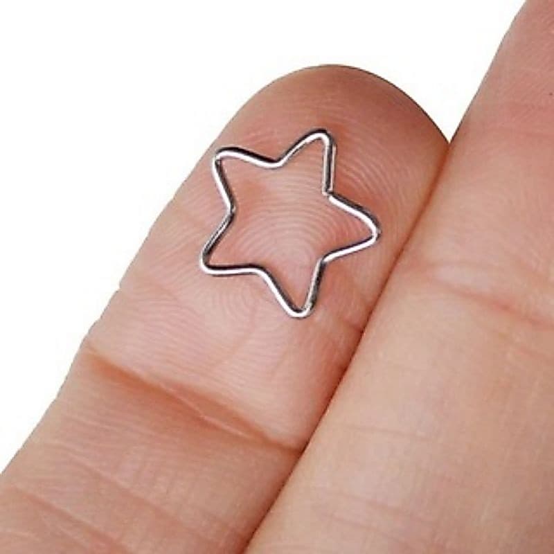 Piercing estrela cartilagem daith helix orelha aço cirúrgico