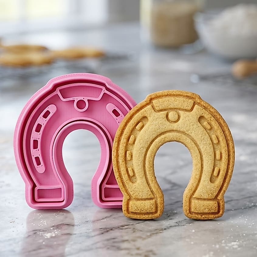 Cortador Biscoito Ferradura Confeitaria Fondant Pasta Americana Alta Precisão Sustentável