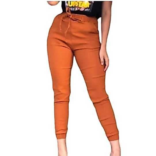 Calça Jogger Blogueira Bengaline Cintura Alta