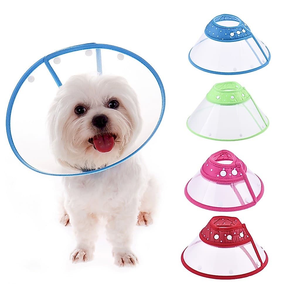 Colar Elizabetano Premium P/ Cachorro Gato Pets Animais Cone Cirúrgico Tamanho GG