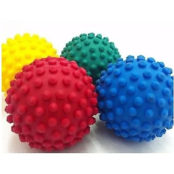 Bolinha Anti-stress cravo 6cm/ kit com 4 Bolas  para fisioterapia e Animais Pets