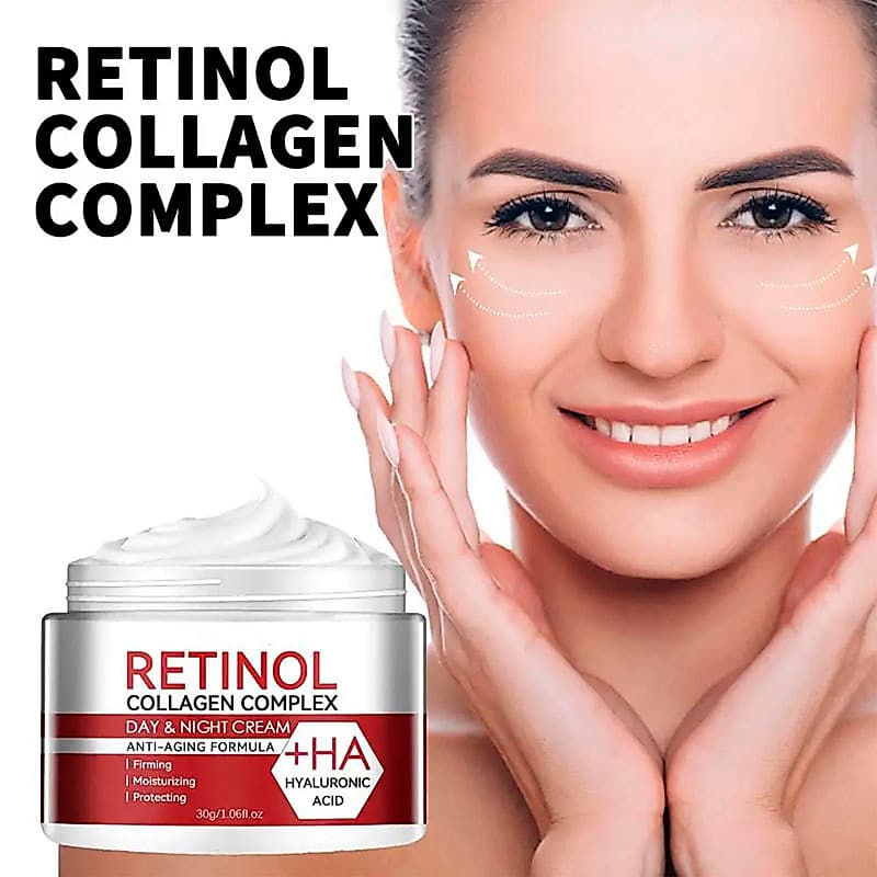 Retinol Colágeno Complex + Ácido Hialurônico Anti Rugas Anti Envelhecimento