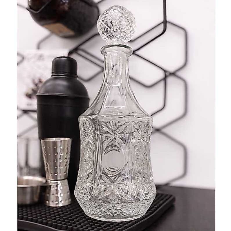 Garrafa de Vidro 1L Grego – Mimo Style | Elegância e Sofisticação para Seu Bar