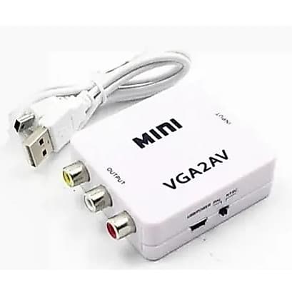 Mini Adaptador Conversor De AV2 Para VGA ou VGA2 para AV