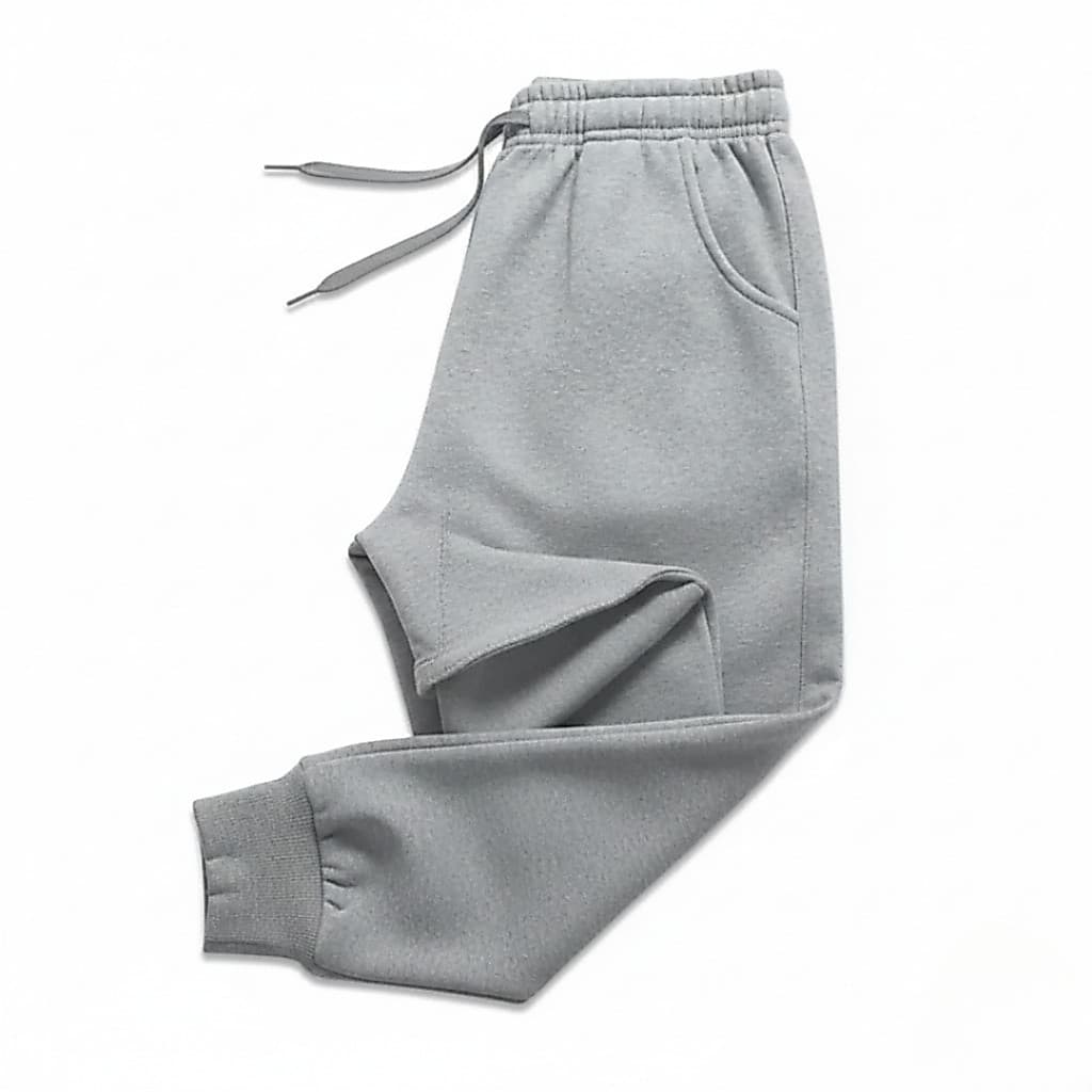 Calça De Moletom Unissex Algodão Felpuda Grosso Ideal Para Inverno/Primavera Dia-Dia