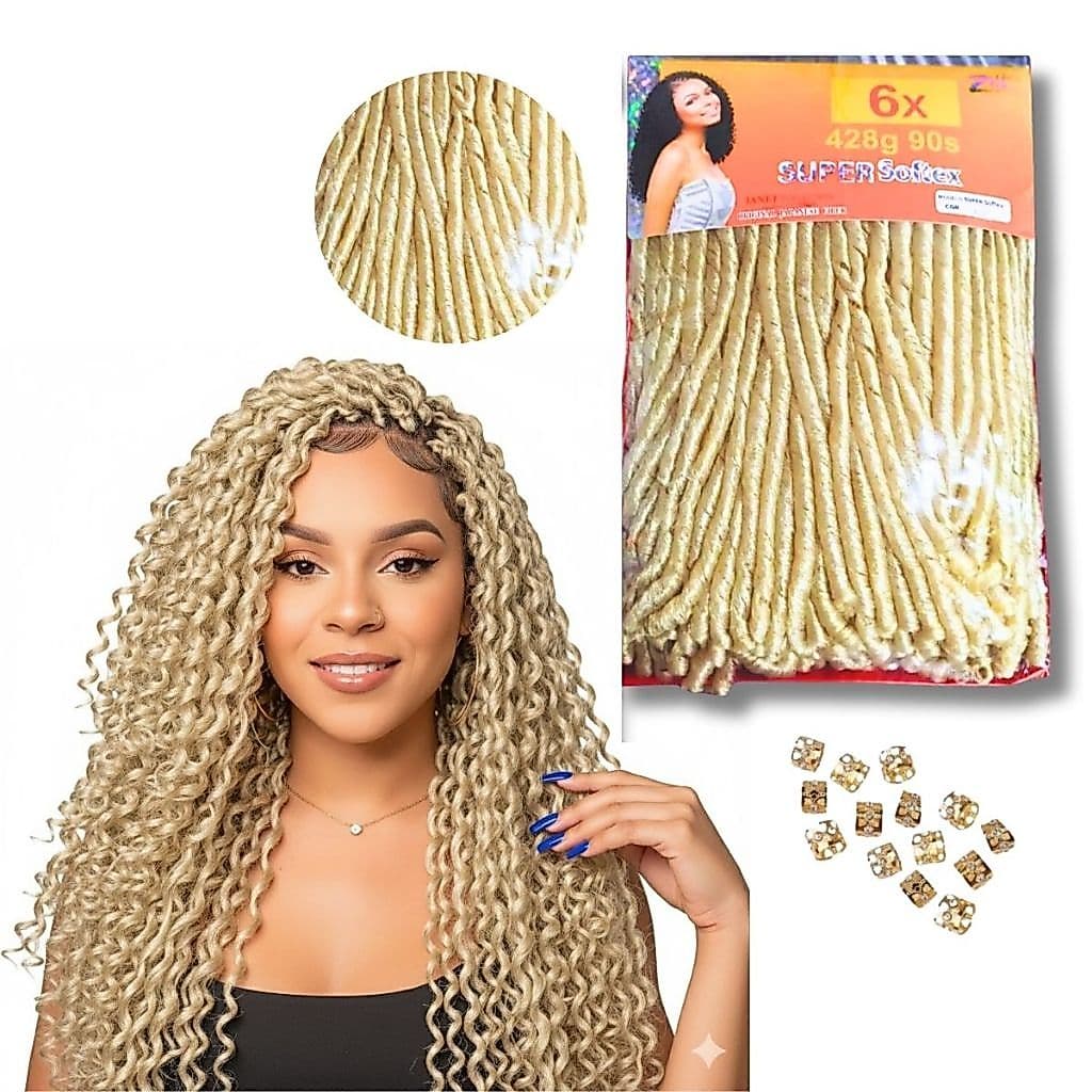 Cabelo Nina Softex Pacotão 360 Gramas Sintetico Crochet Braid Faz Uma Cabeça