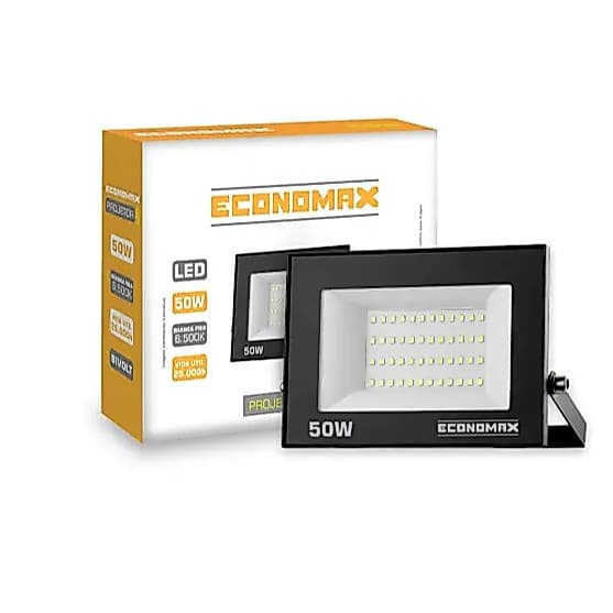 Refletor Projetor Led Economax 50w 6500k Ip65 Bivolt