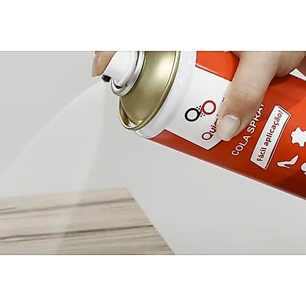 Cola Spray Quimicolla 500ml/ 340g Ideal para madeiras, espumas, tecidos, artesanato.