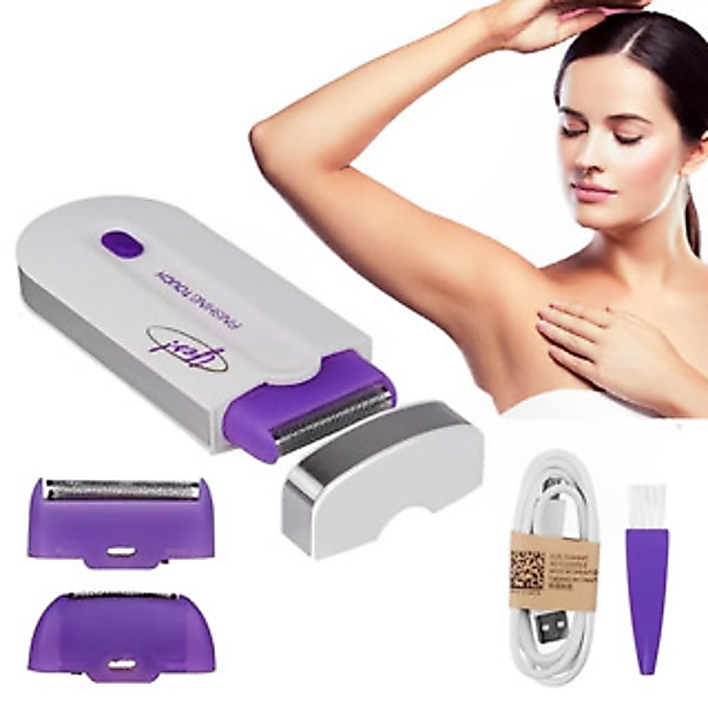 Depilador Elétrico Recarregável Facial e Corporal Unissex Portátil Removedor de Pelos MAIS