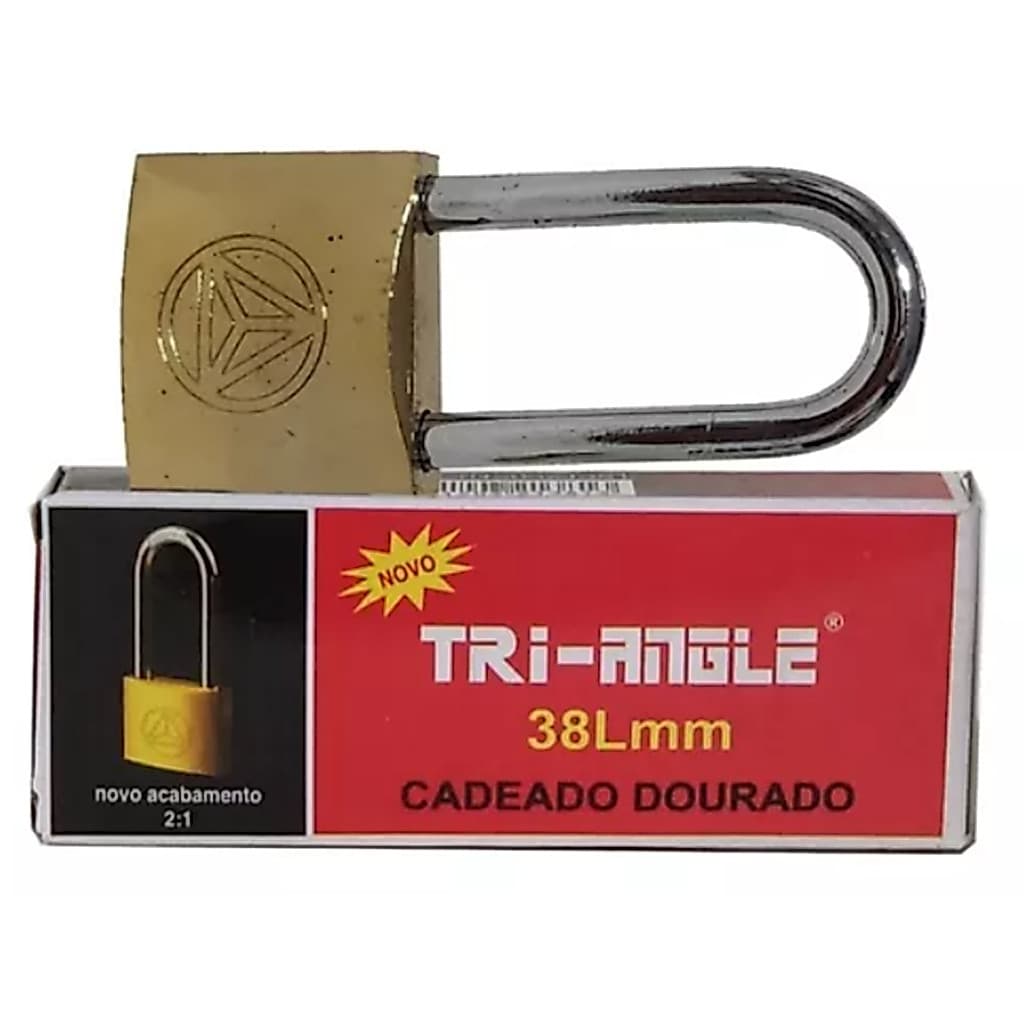 Cadeado Especial Alça Longa 38mm Proteção Portão E Bike Mala
