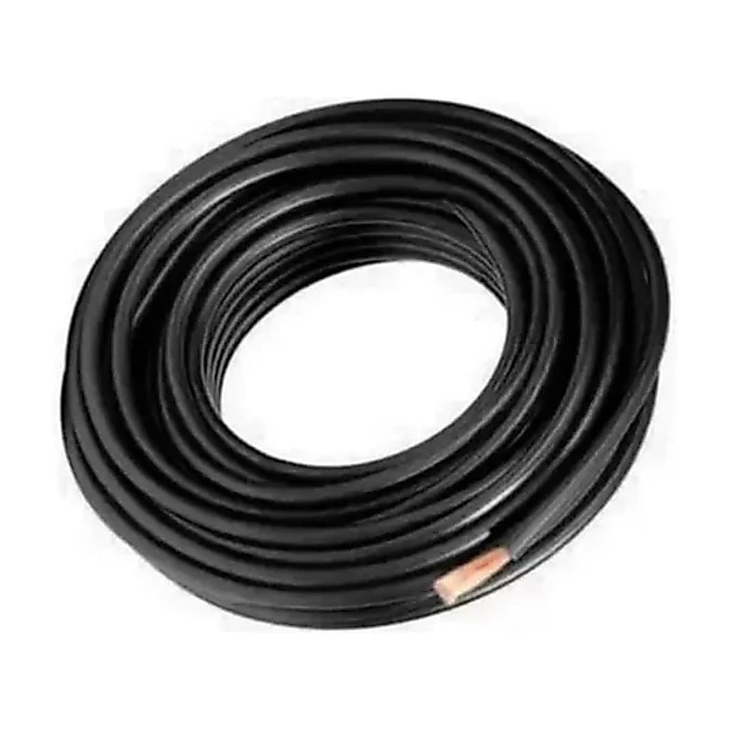 Cabo Flexível Para Máquina De Solda 25mm Preto Rolo Com 10 Metros