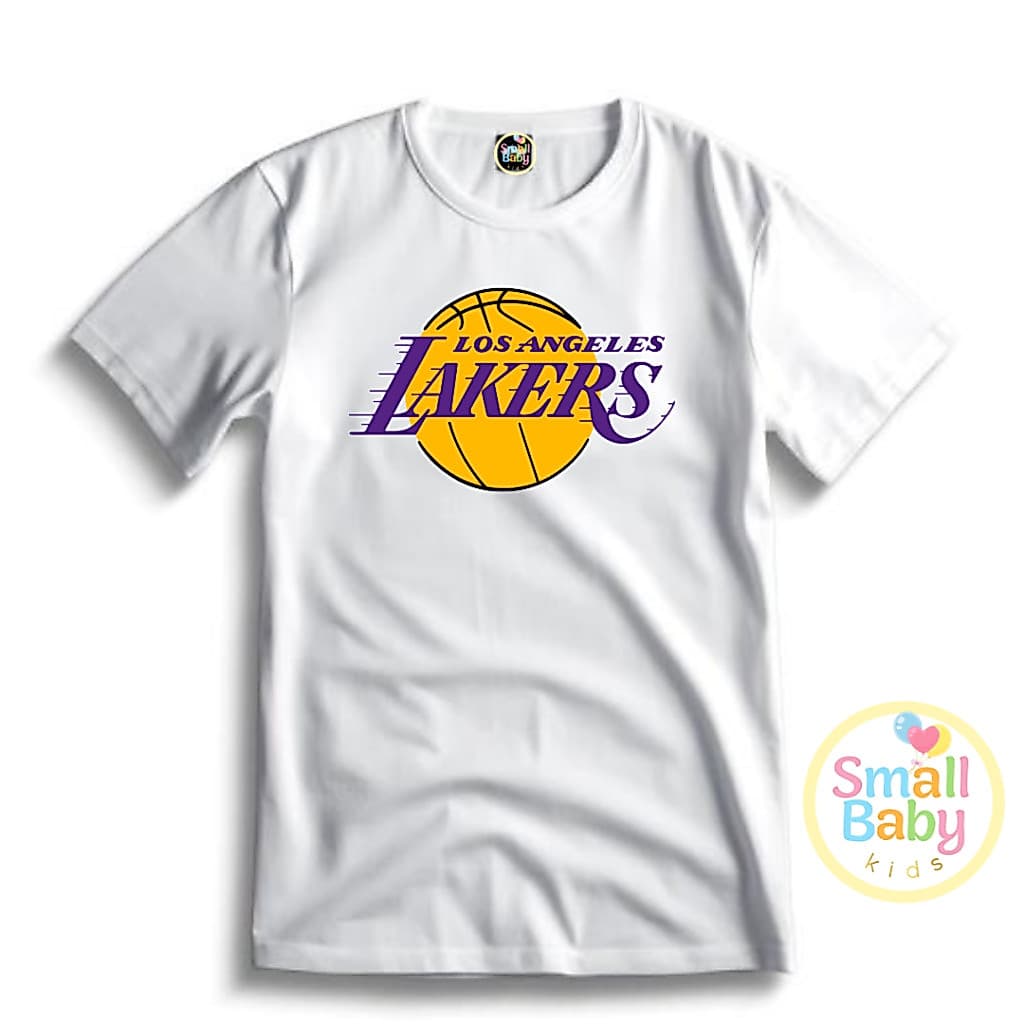Camiseta/camisa Infantl/Juvenil Times de Basquete USA Los Angeles Lakers Em Algodão