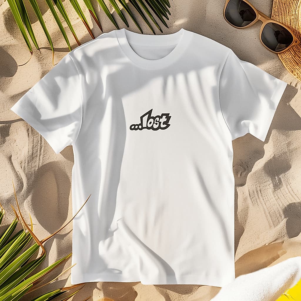 Camiseta Lost Ovelha Gola Redonda Manga Curta Novidade Algodão