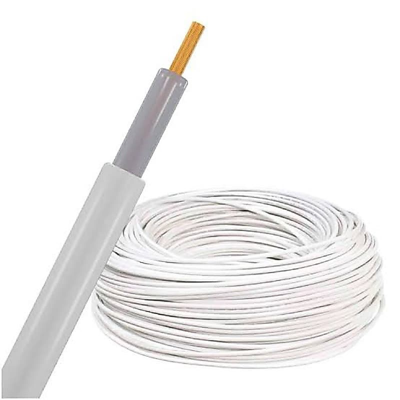 Cabo Alto Isolação/Tensão Branco Condutti 5mm Para Instalações de Cercas Elétricas