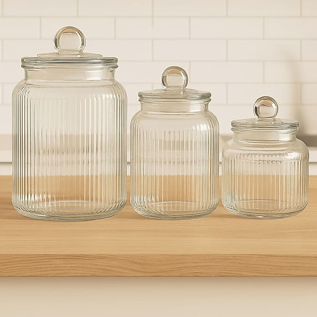 POTE DE VIDRO HERMETICO ESSENCIA LYOR 900ML/1,3L/1,6L