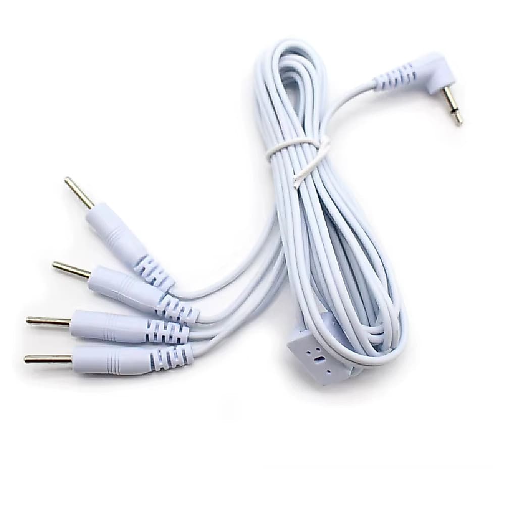 Cabo Fios Eletrodo Para Aparelho Tens 4  Saídas Tipo Pino