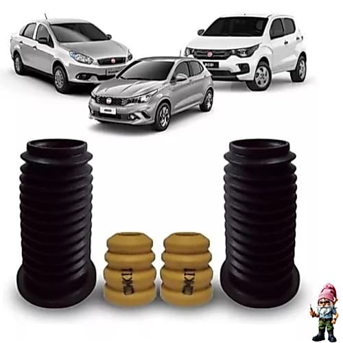 Kit Batente e Coifa Dianteiro Uno Palio Grand Siena Argo Mobi Cronos Fiorino Pulse Punto Strada