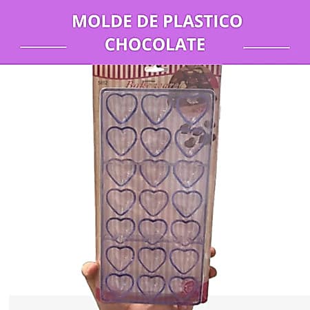 Forma de Silicone Coração para Chocolate, Gelo e Doces – 21 Cavidades