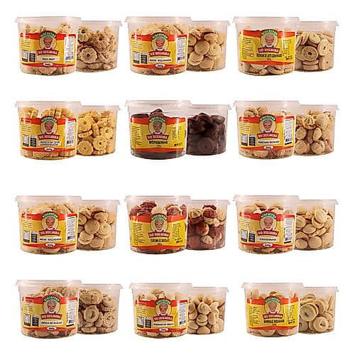 Kit 12 Biscoitos Deliciosos Amanteigados Recheados de Minas