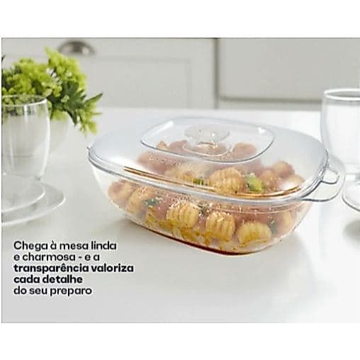 Tupperware Travessa Mágica Plus 1,8 litro Transparente