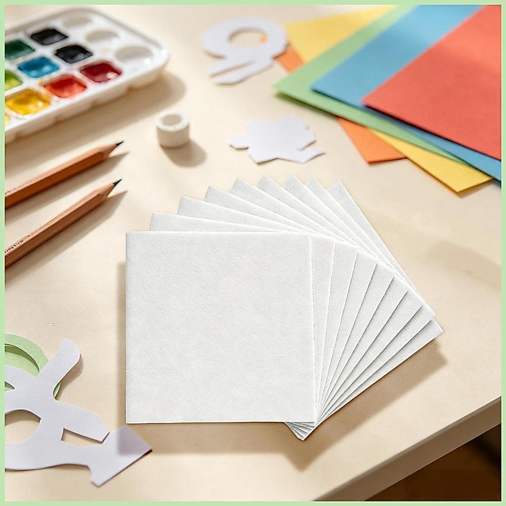 Feltro Branco 11x11 Polegada 10 Peças Decoração Quadrada Macia Quadrados De Para Arranjo De Flores Armazenamento Domésti