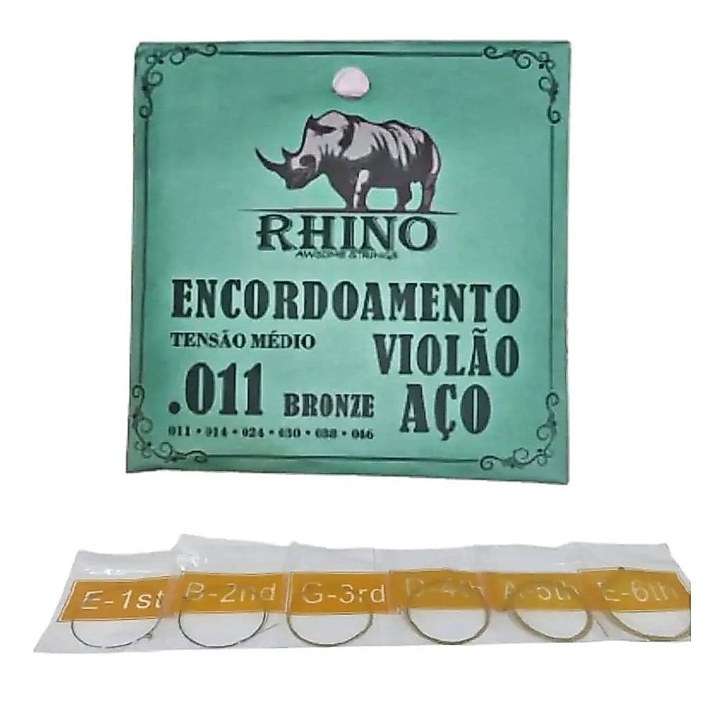 Encordoamento Violão Aço 011 a 046