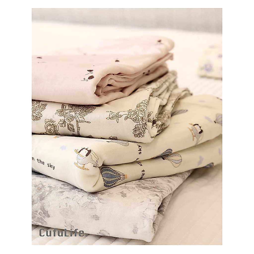 Chufu Home Fronha única de algodão tricotado 48 * 74 cm Classe a Fronha de algodão puro Produtos maternos para bebês