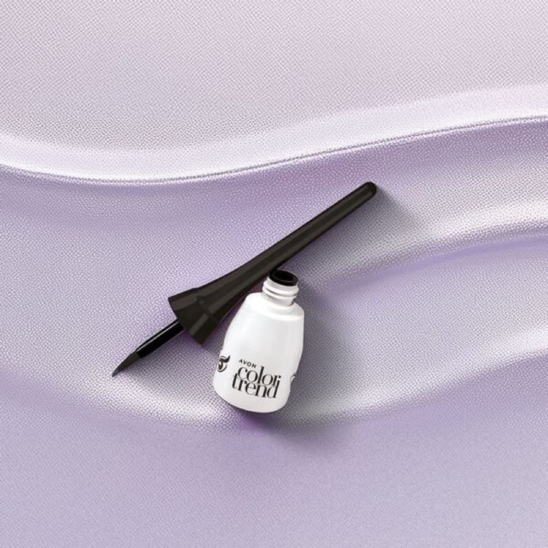 Delineador Líquido Preto Avon Color Trend 4ml Alta Precisão Cor Intensa