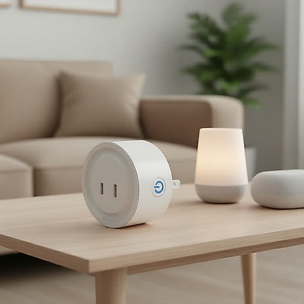 Plug Inteligente Tuya WiFi de 2 Pinos Chato, Tomada US com Controle por Aplicativo e Voz via Smart Life, Alexa, Google