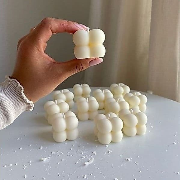 Vela Personalizadas Mini Bubble, ideal para Lembrancinhas de Chá de bebê, Aniversários, Natal e Casamentos