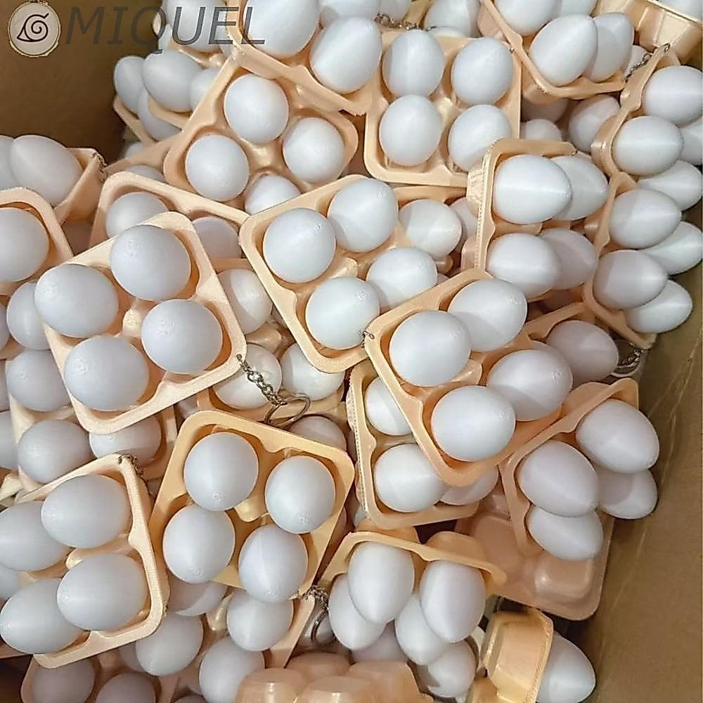 Chaveiro Clicker De Botão MIQUEL , De Imprensa De Ovo De Arroz Teclado Impresso Em 3D Relaxado