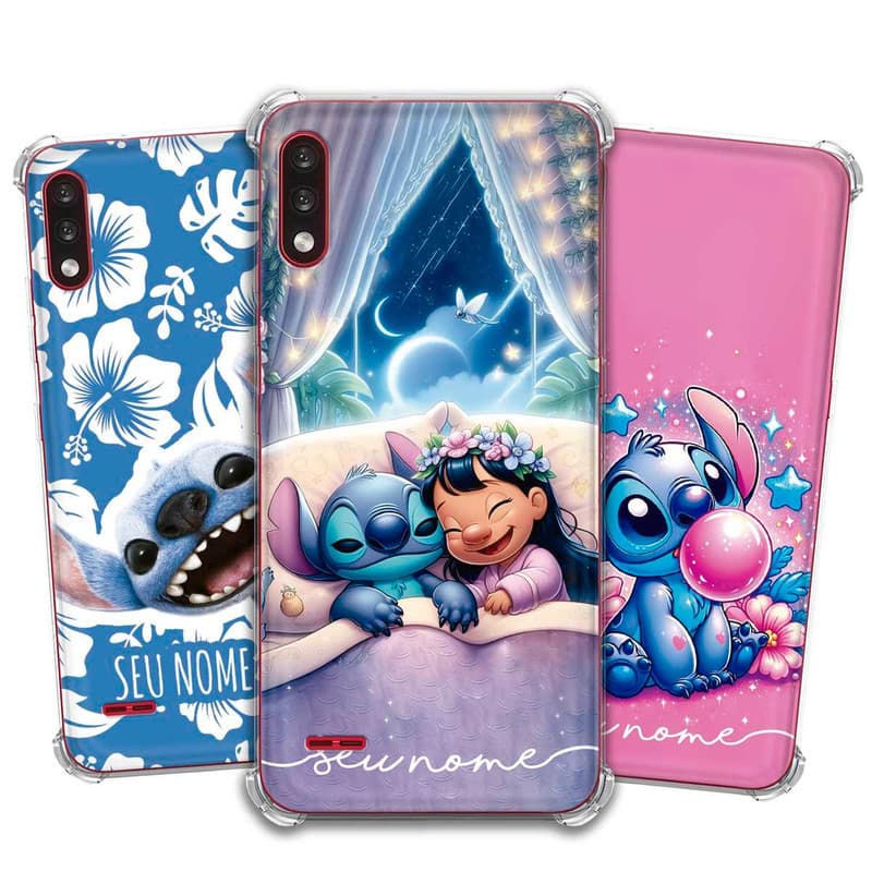 Capa Capinha - LG K22 - Lilo e Stitch 2025 personalizada com nome