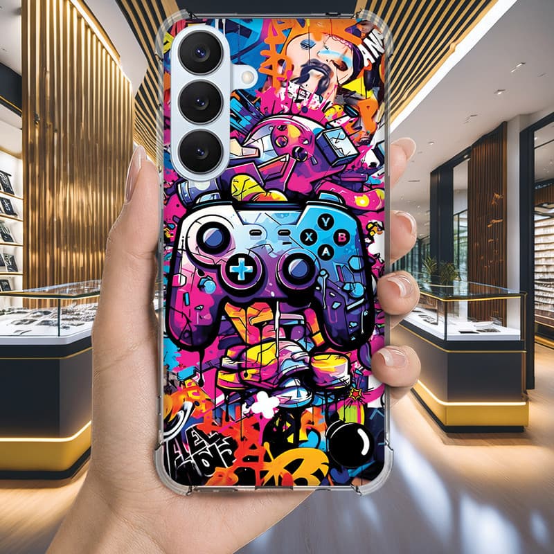 Capa Capinha GALAXY A56 A55 A54 A53 A52 A51 A50 A36 A30S A35 A34 A33 Anti-impacto Personalizada gamer CONTROLE (3253)