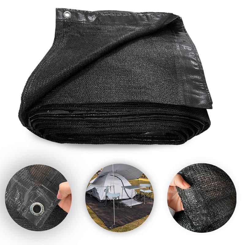 Piso Ecológico Preto para Barraca Camping 3x6 M Conforto Proteção e Isolamento do Solo