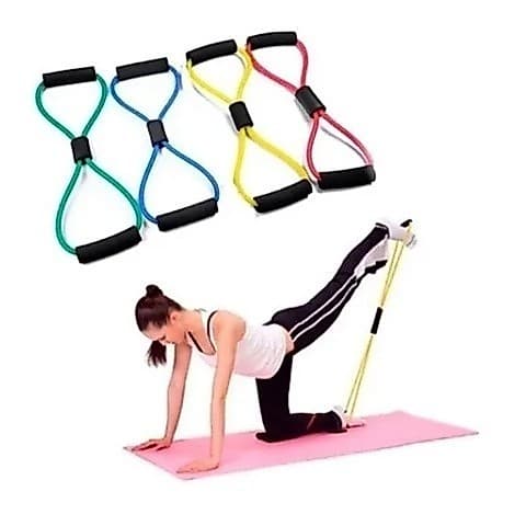 Elastico para Treinar em Casa Academia Cross Tube Pilates Elastico Tensao Exercicios Braco Perna Costas Gluteo