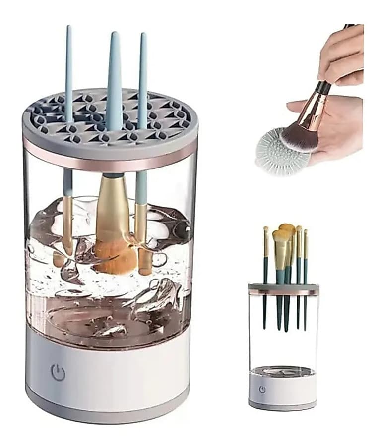 Pincel de maquiagem lavador automático prático USB