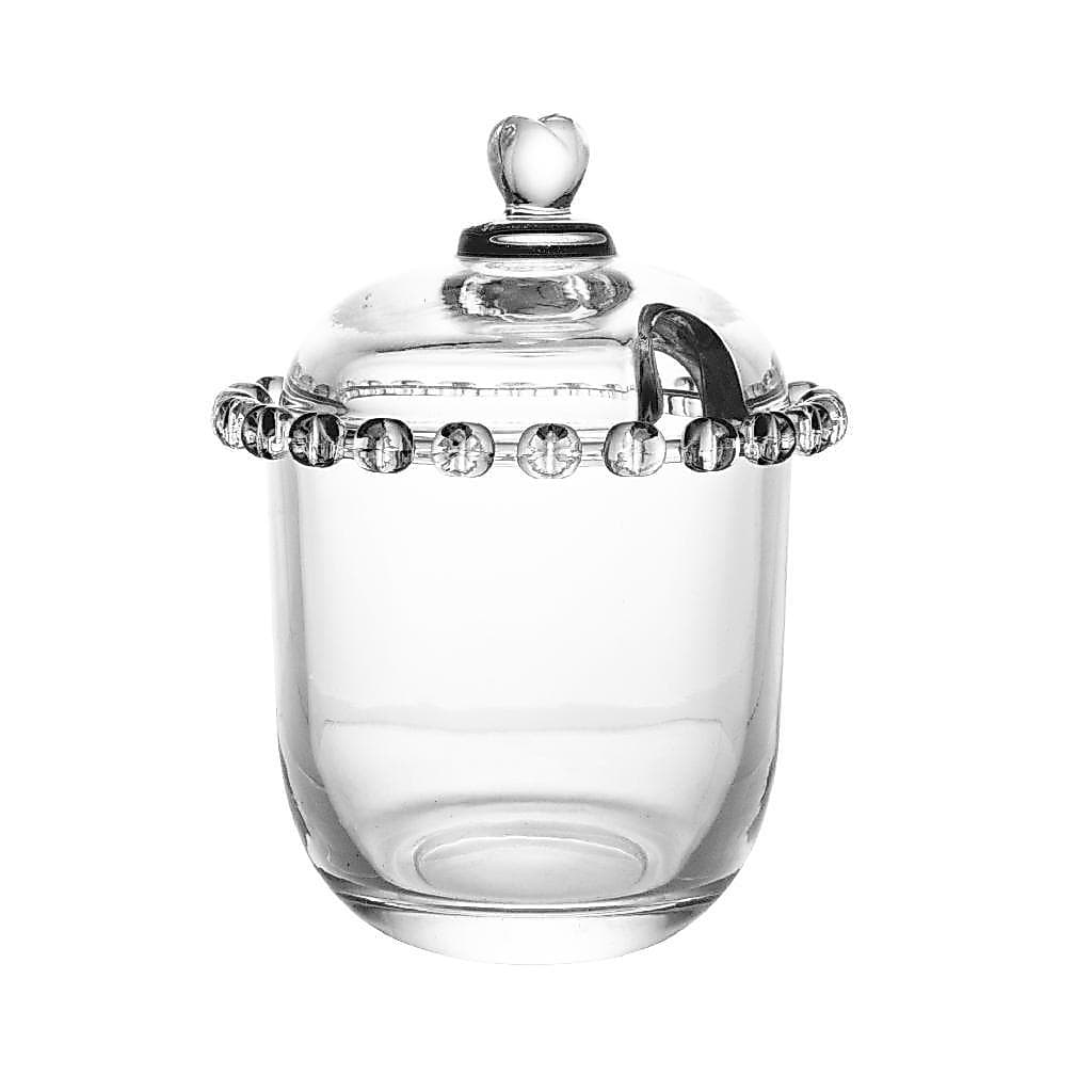 Açucareiro de Cristal com Colher Coração 210ml Lyor