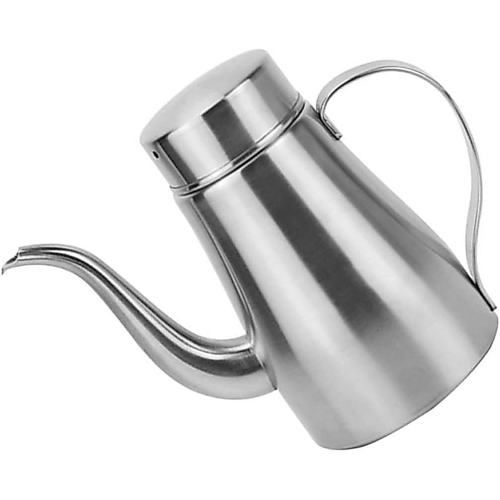 Garrafa de óleo de aço inoxidável de 18oz com bico e filtro opaco