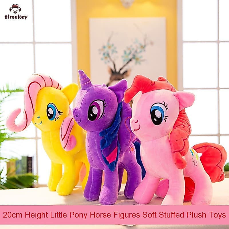 Little Pony Figuras De Cavalo De Pelúcia Macia